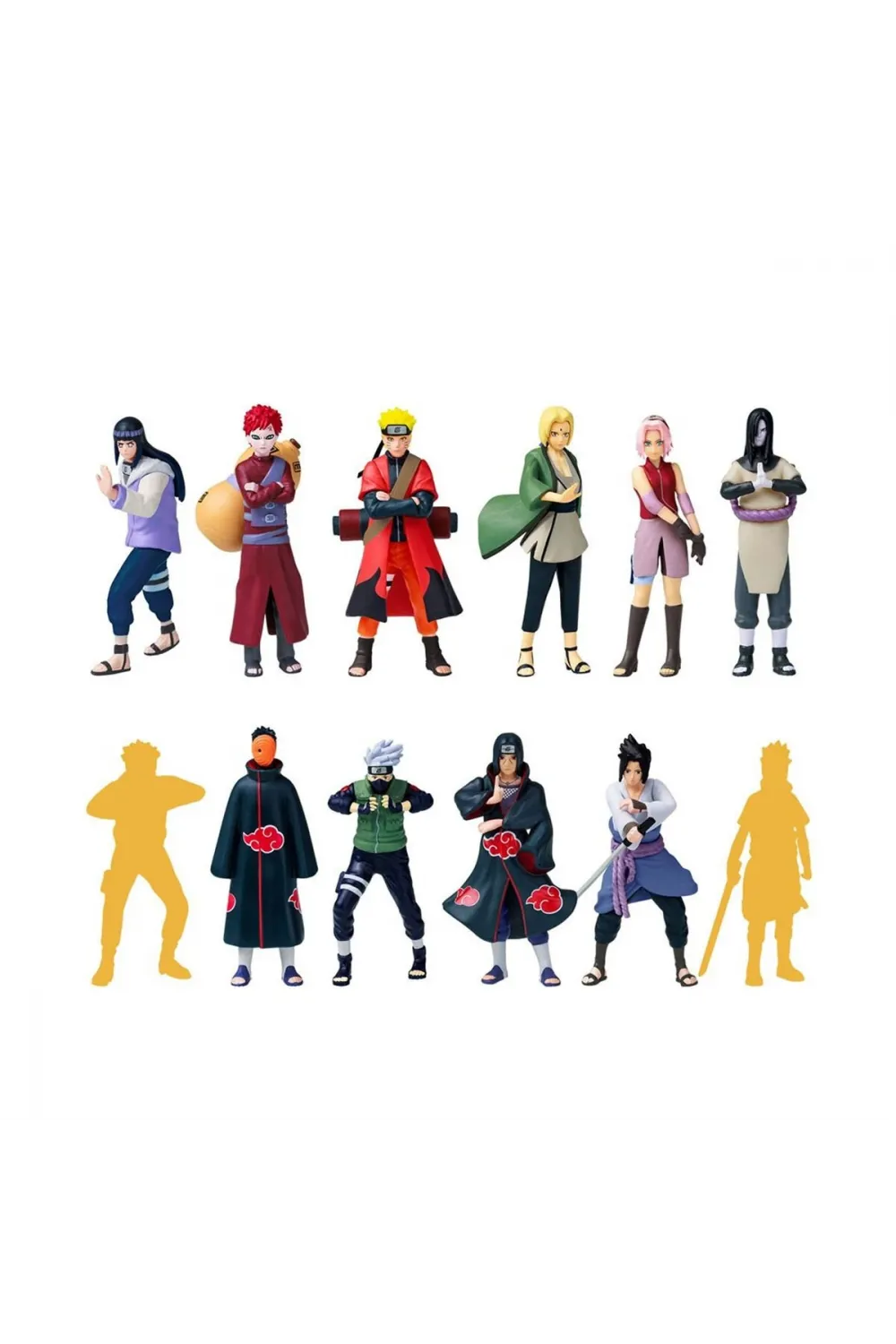 PMI NSH2080S NARUTO 12Lİ KOLEKSŞYON FİGÜR SETİ ASORTİ