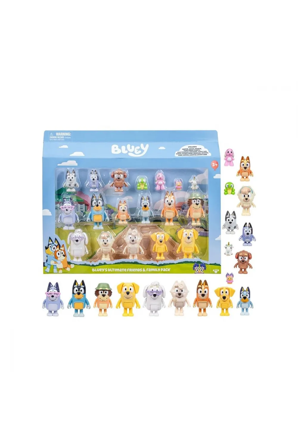 BLUEY 19116 Bluey Ultimate Aile ve Arkadaş 18li Figür Set