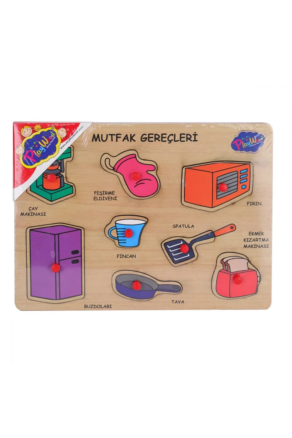 ONY-168-169 Ahşap Tutmalı Mutfak Gereçleri -Onyıl Oyuncak