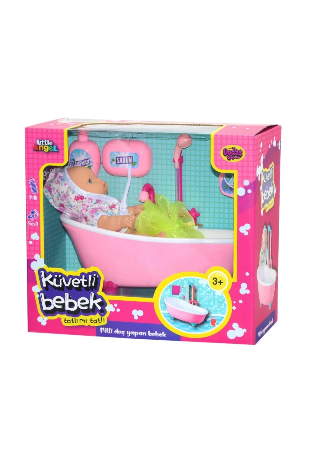 02605 Oydaş,  Pilli Küvette Duş Yapan Bebek