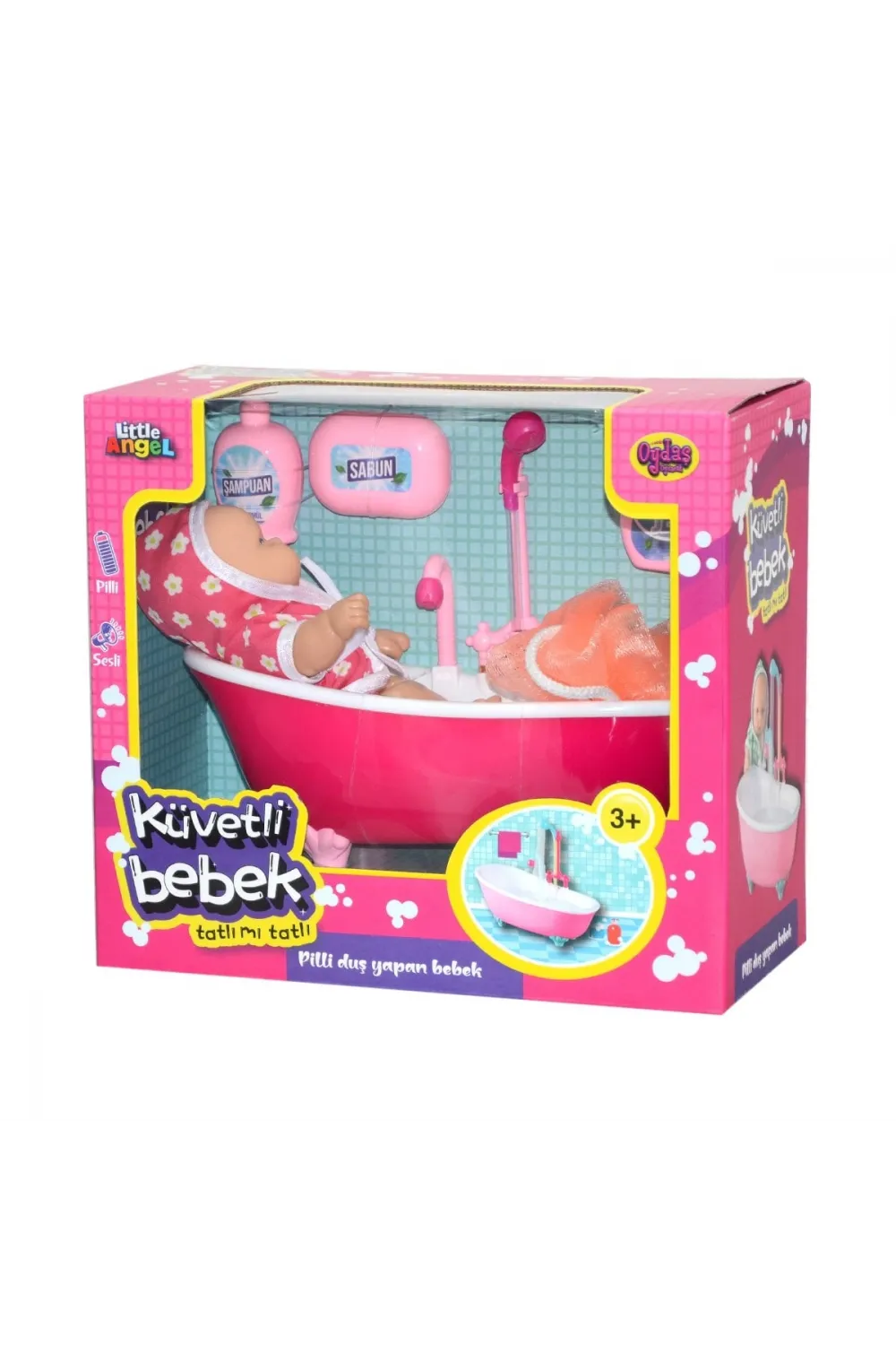 02605 Oydaş,  Pilli Küvette Duş Yapan Bebek