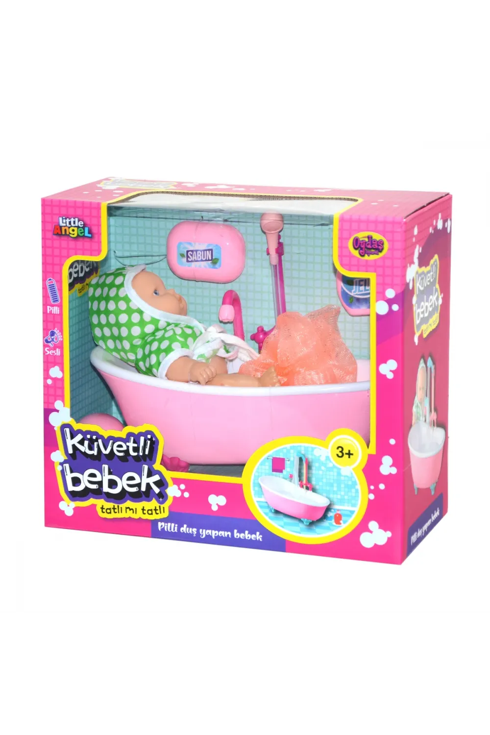 02605 Oydaş,  Pilli Küvette Duş Yapan Bebek