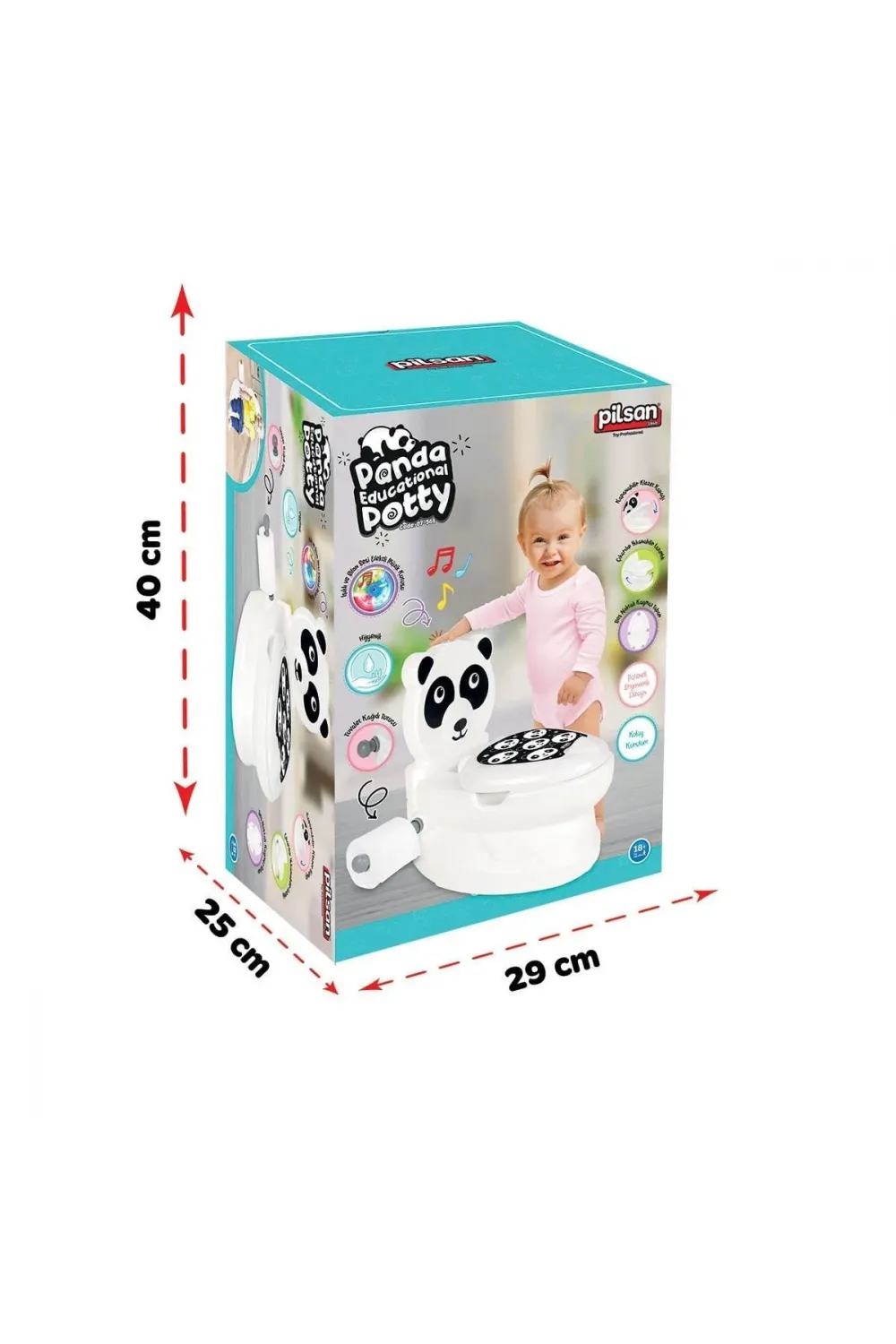 07 561 Pilsan Eğitici Panda Klozet