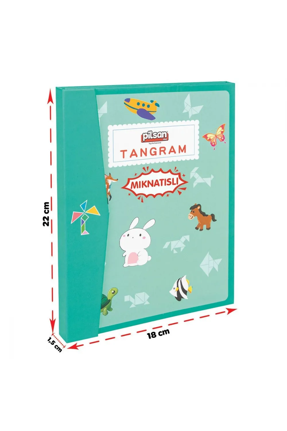 03 569 Ahşap Manyetik Tangram -Pilsan Oyuncak