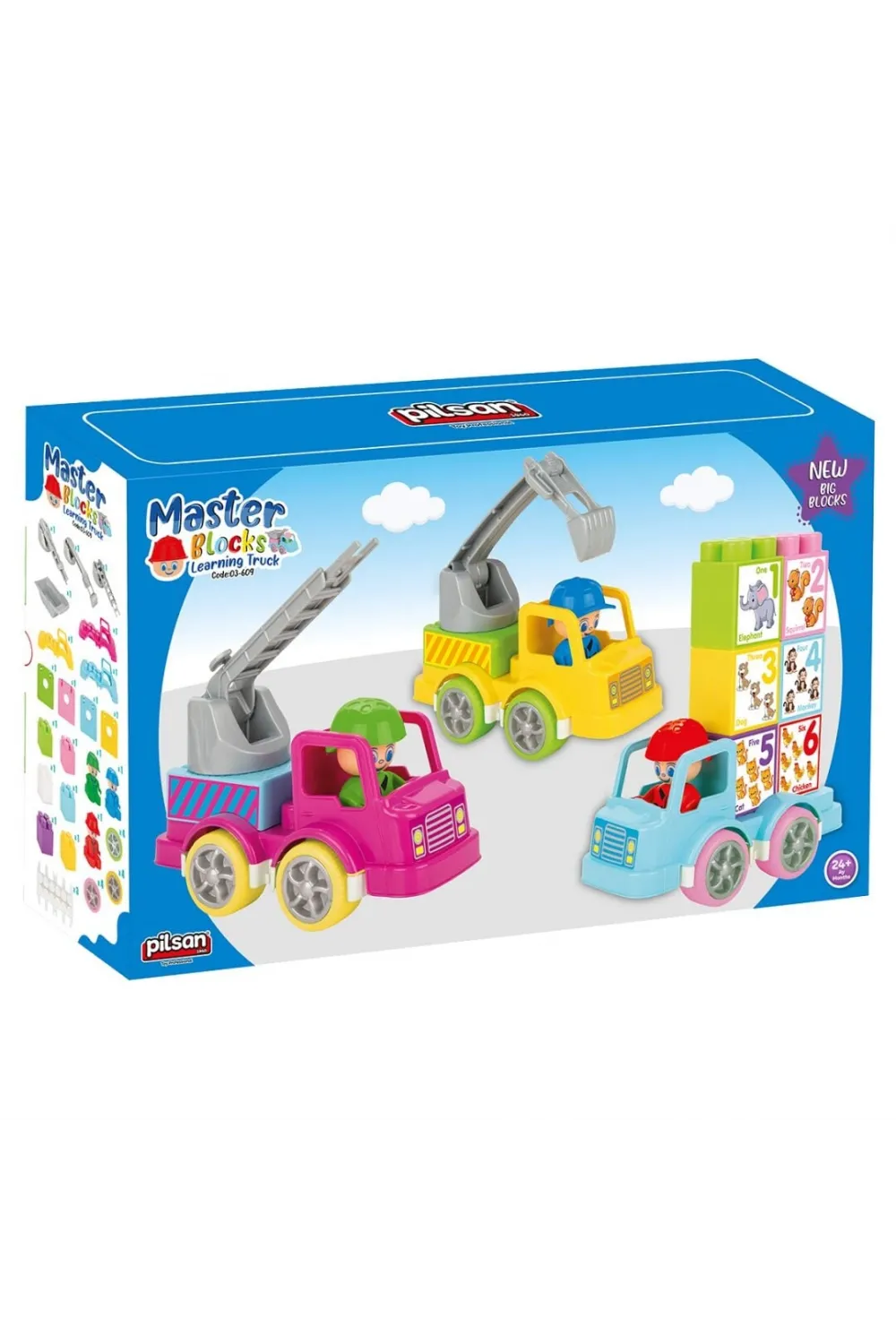 03 609 Master Bloklar Eğitici Kamyon -Pilsan Oyuncak