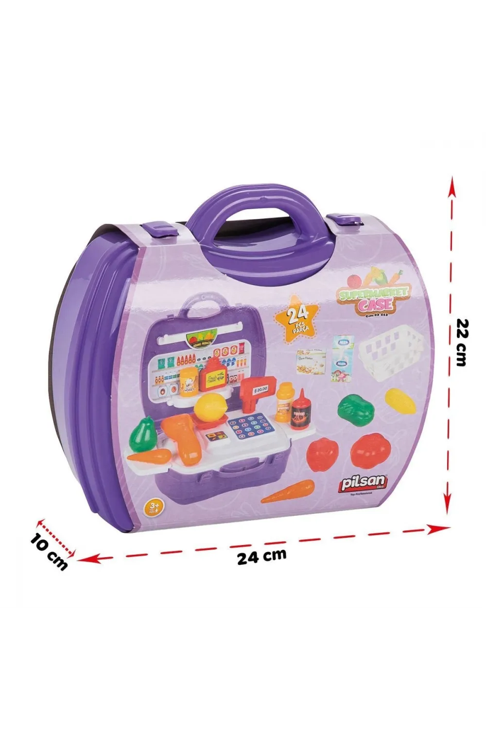 03 563 Çantalı Market Seti -Pilsan Oyuncak