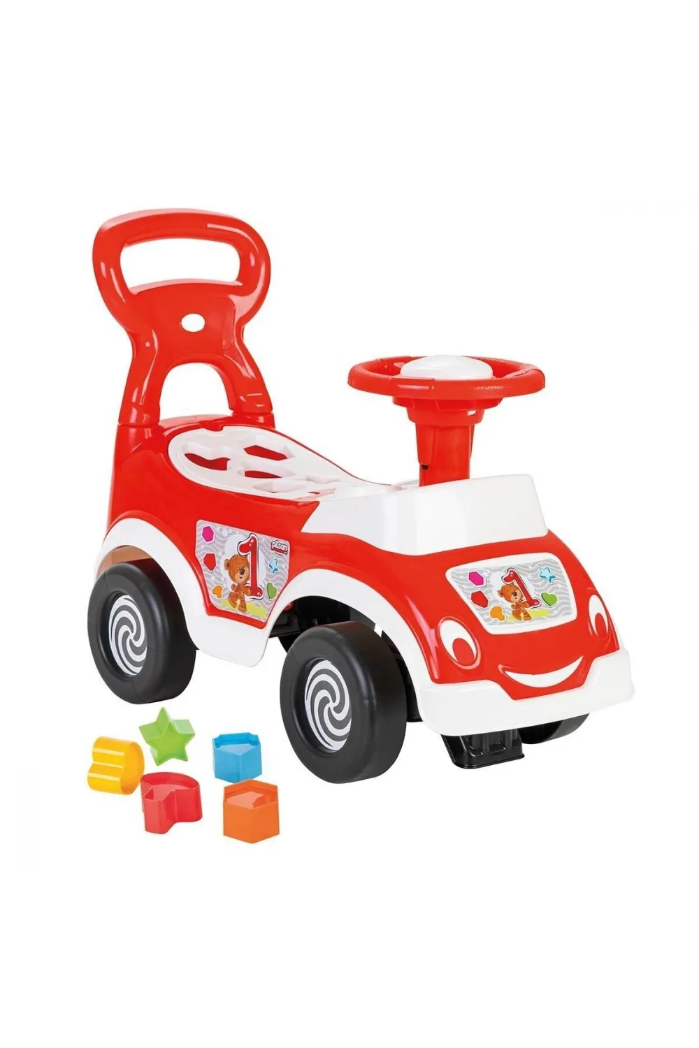 07 828 Smart Baby Ride On Bultaklı İlk Arabam  - Kırmızı