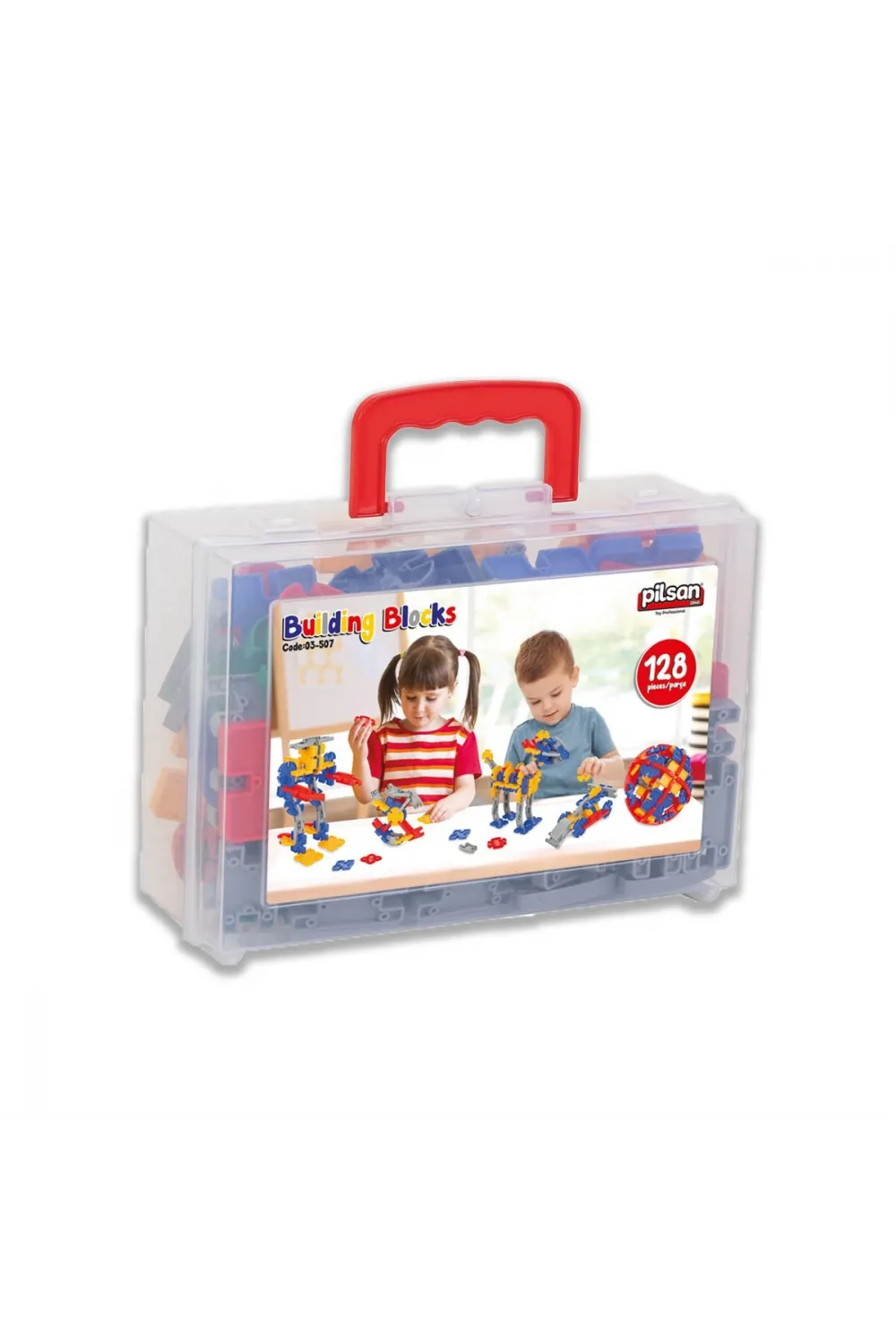 03 507 BUILDING BLOCKS ÇANTALI 128 PARÇA ŞOK