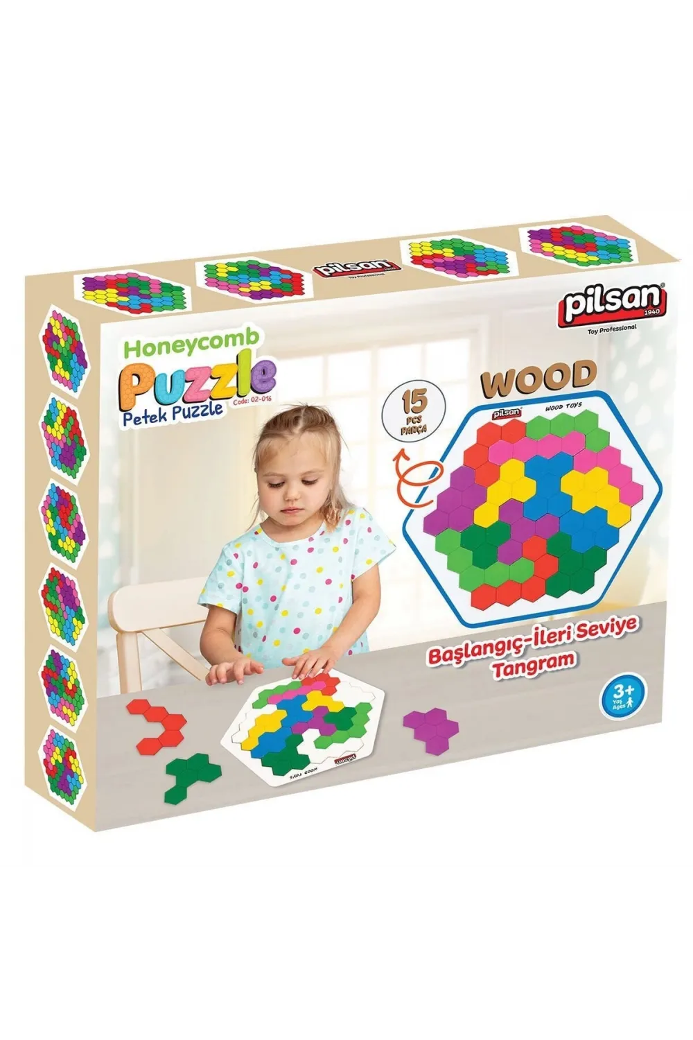 02 016 AHŞAP PETEK TANGRAM