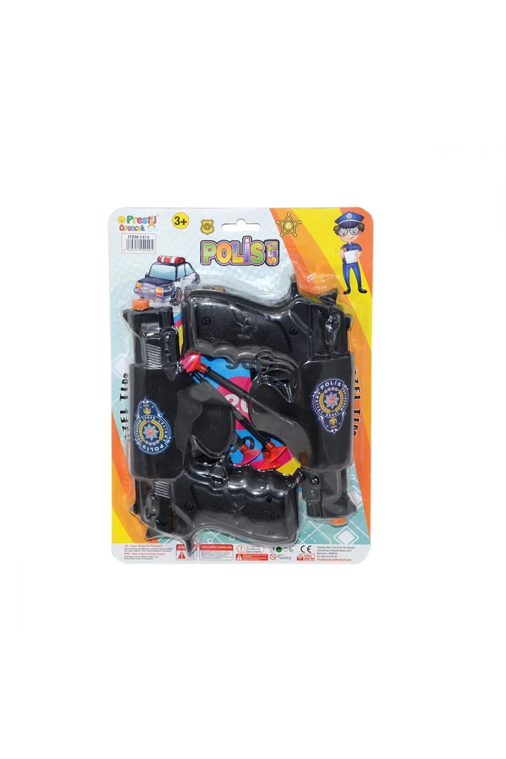 FAB 1414 2li Silahlı Polis Oyun Seti -Prestij