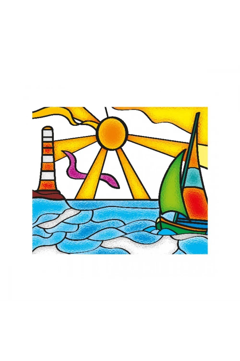 5001 KumToys Cam Vitray - Glass Painting / +6 yaş