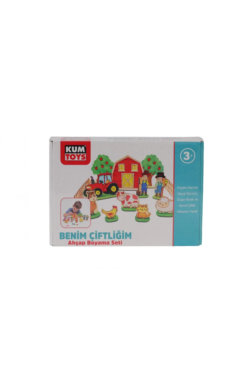 KM5898 KUMTOYS BENİM ÇİFTLİĞİM AHŞAP BOYAMA SETİ