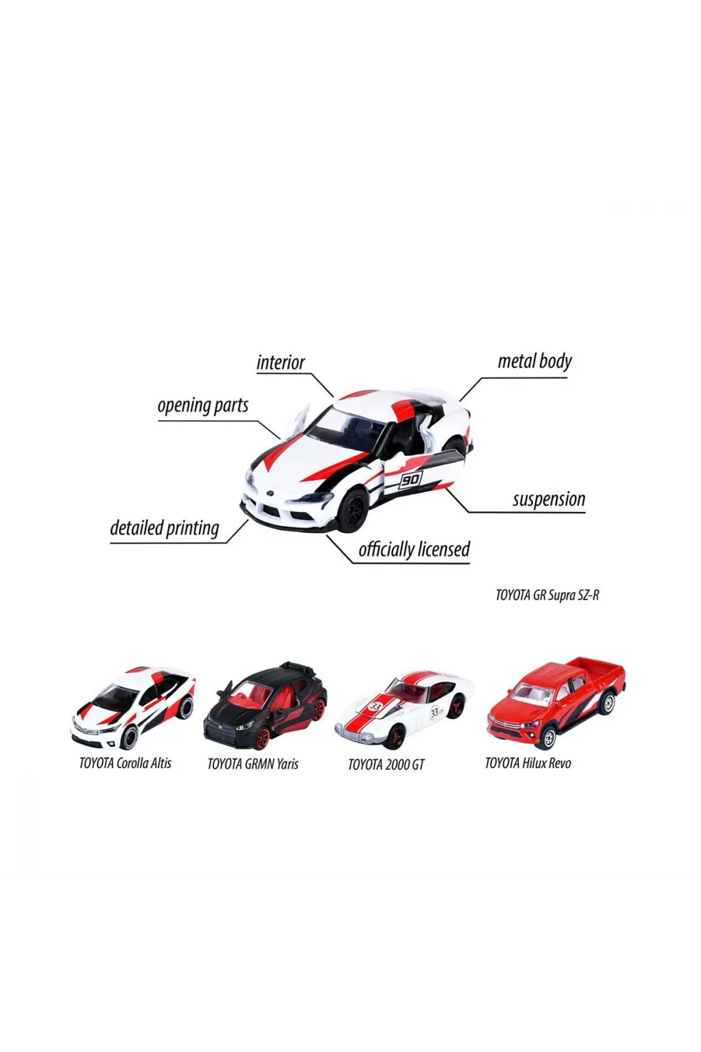 8502105003 Toyota Racing 5 Pieces Giftpack