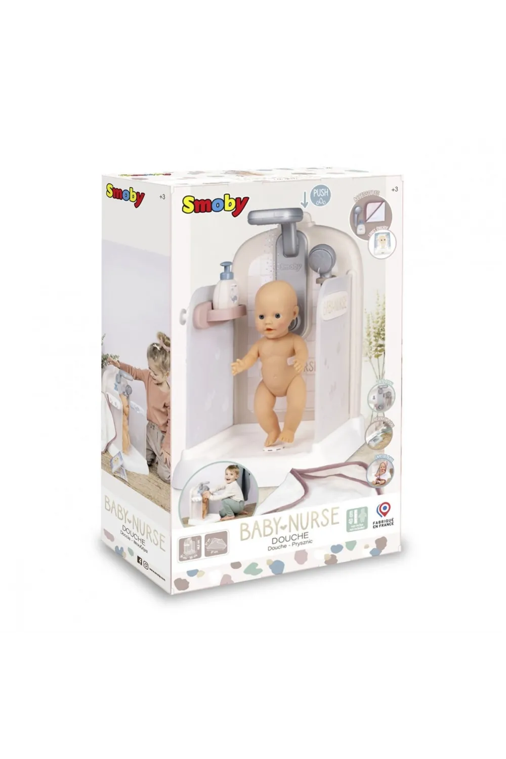 7600220382 Smoby Baby Nurse Bebek Duş Oyun Seti +3 yaş