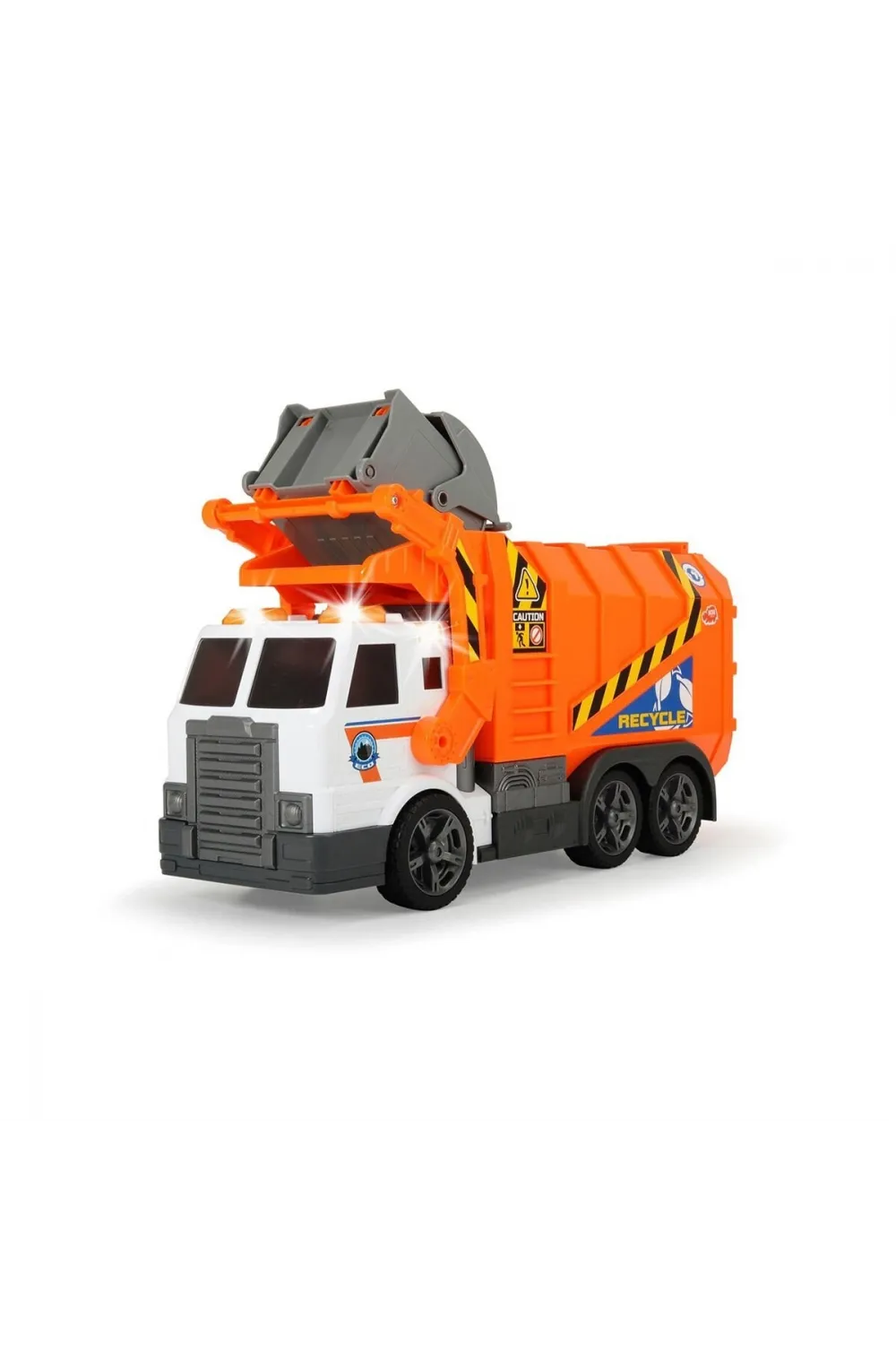203308369 Dickie Garbage Truckfree wheel light sound B/O lifting fork wt