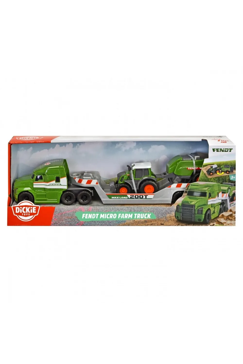 203735006 Fendt Micro Farm Truckfreewheel Mack Truck trailer with Fendt tract