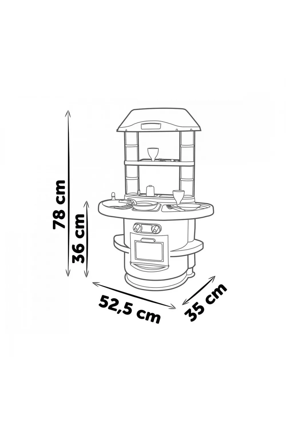 7600312700 Smoby Nova Mutfak Oyun Seti +18 ay