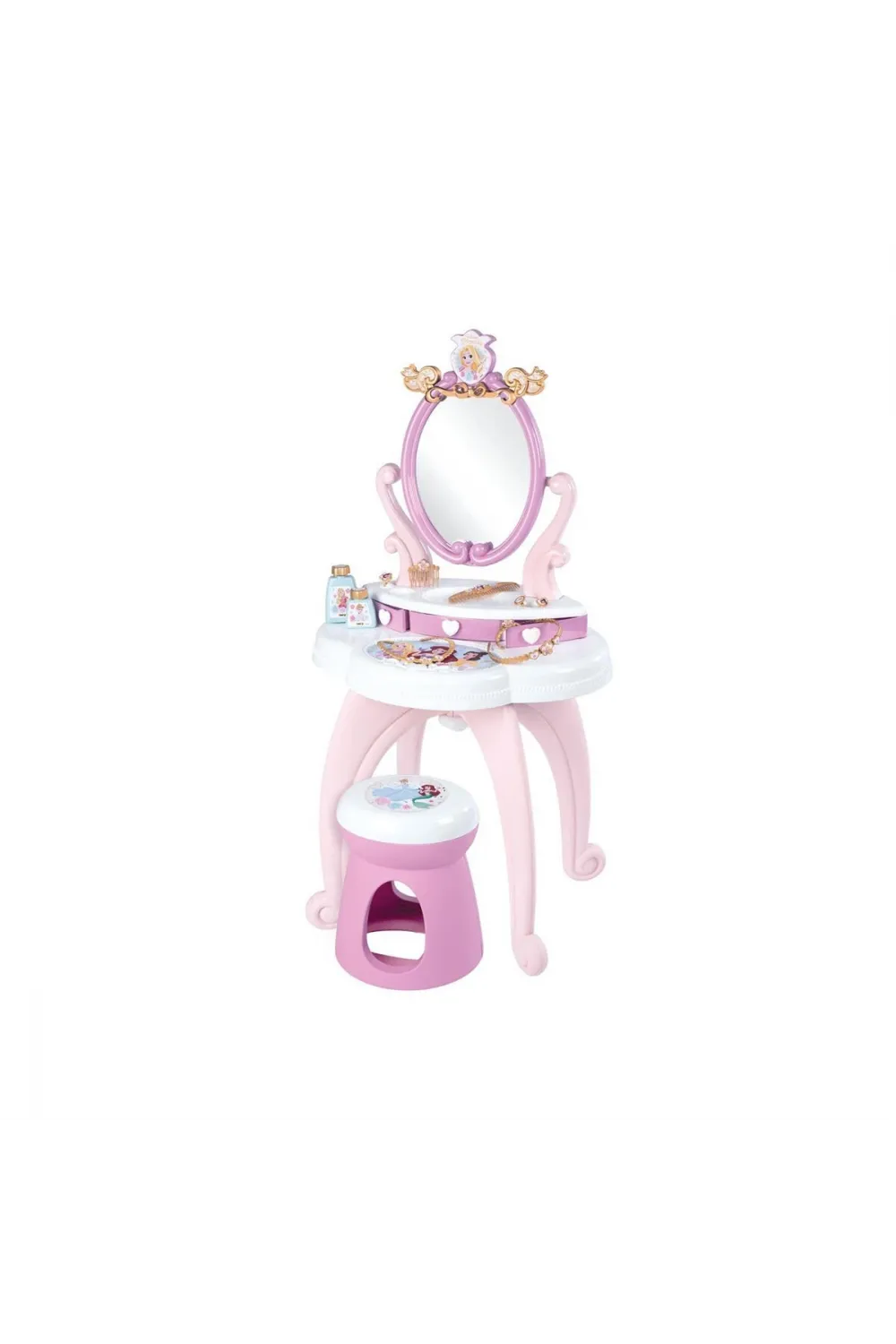 7600320250 Smoby Disney Prensesleri 2si1 arada Güzellik Masası Oyun Seti