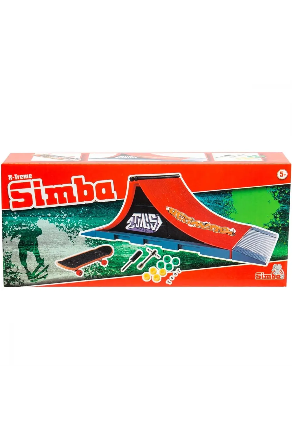 103304654 Finger Skateboard Ramp Ultimateramp 27x10x9cm skateboard 8 spare