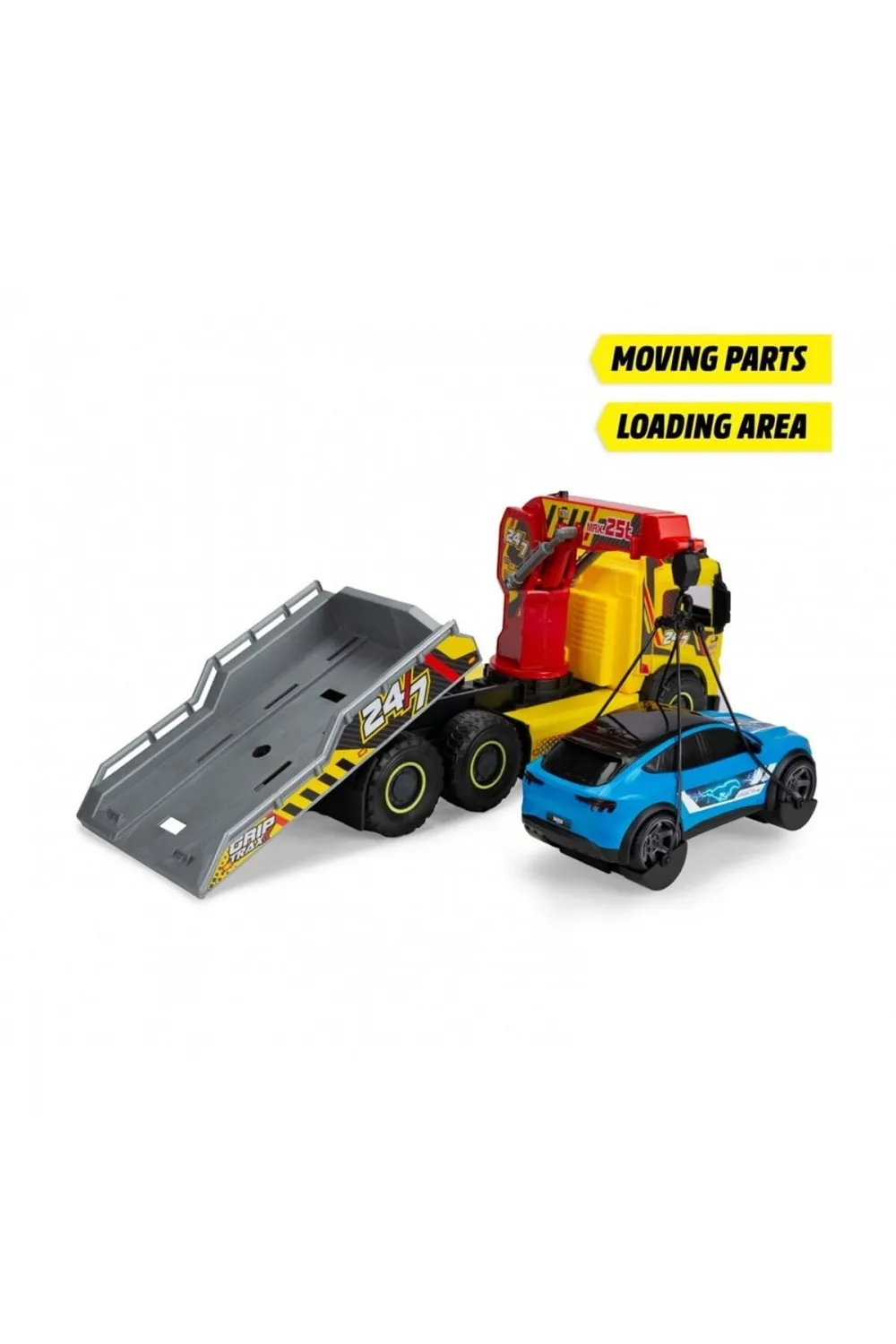 203749039 Giant Tow TruckVolvo FMX freewheel light sound manual crane and