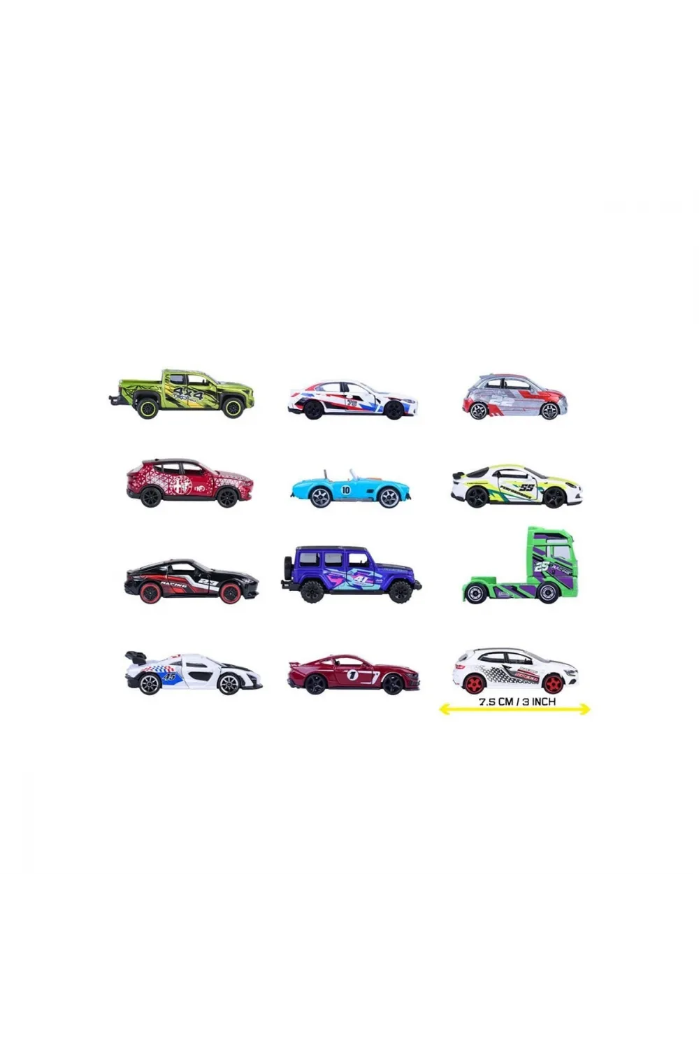 8504000000 Racing Premium Cars, 12-asst.freewheel, opening parts, 1:64, 7.5 c(Belirtilen fiyat, tekli satış için adet fiyatıdır.)