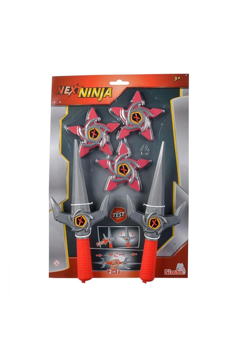 108042588 NEXT NİNJA KNİVES AND STARS RED