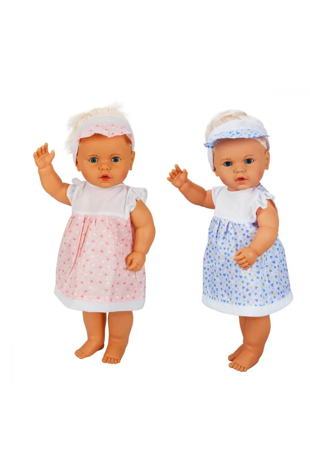 1060011 Lila Sesli Saçlı Et Bebek 60 cm