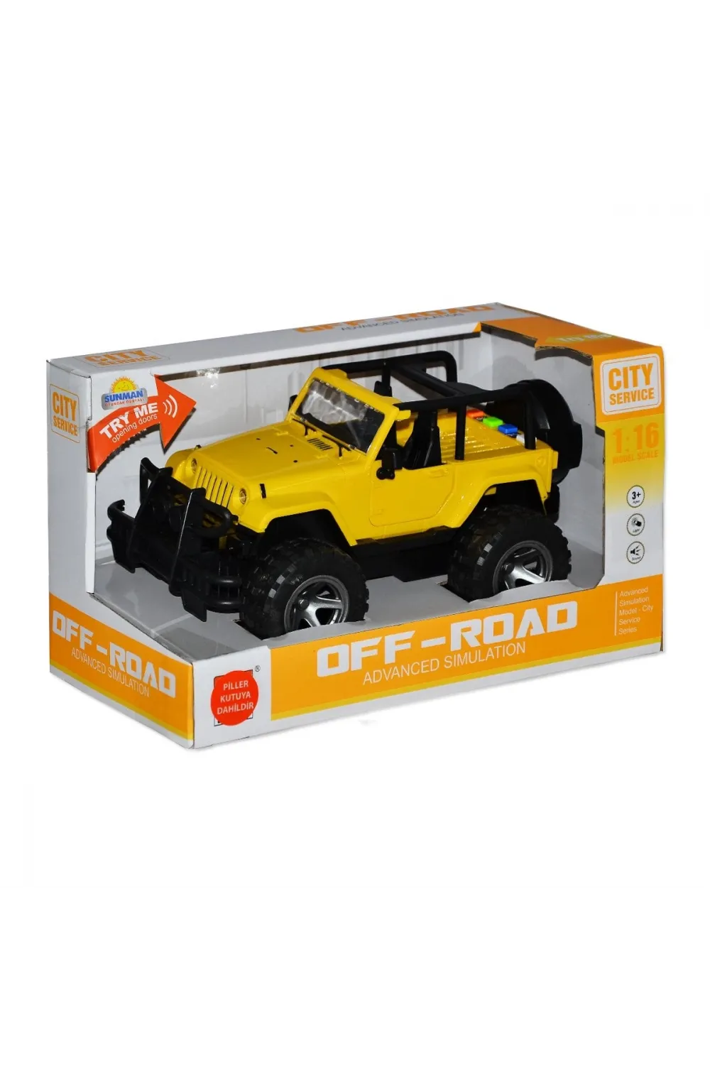 10390 1:16 Sesli ve Işıklı Jeep