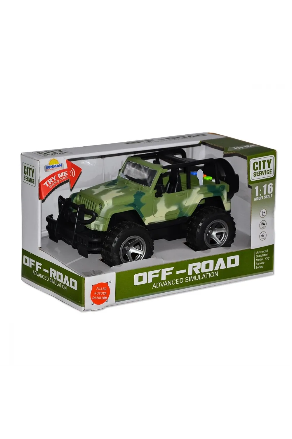 10390 1:16 Sesli ve Işıklı Jeep
