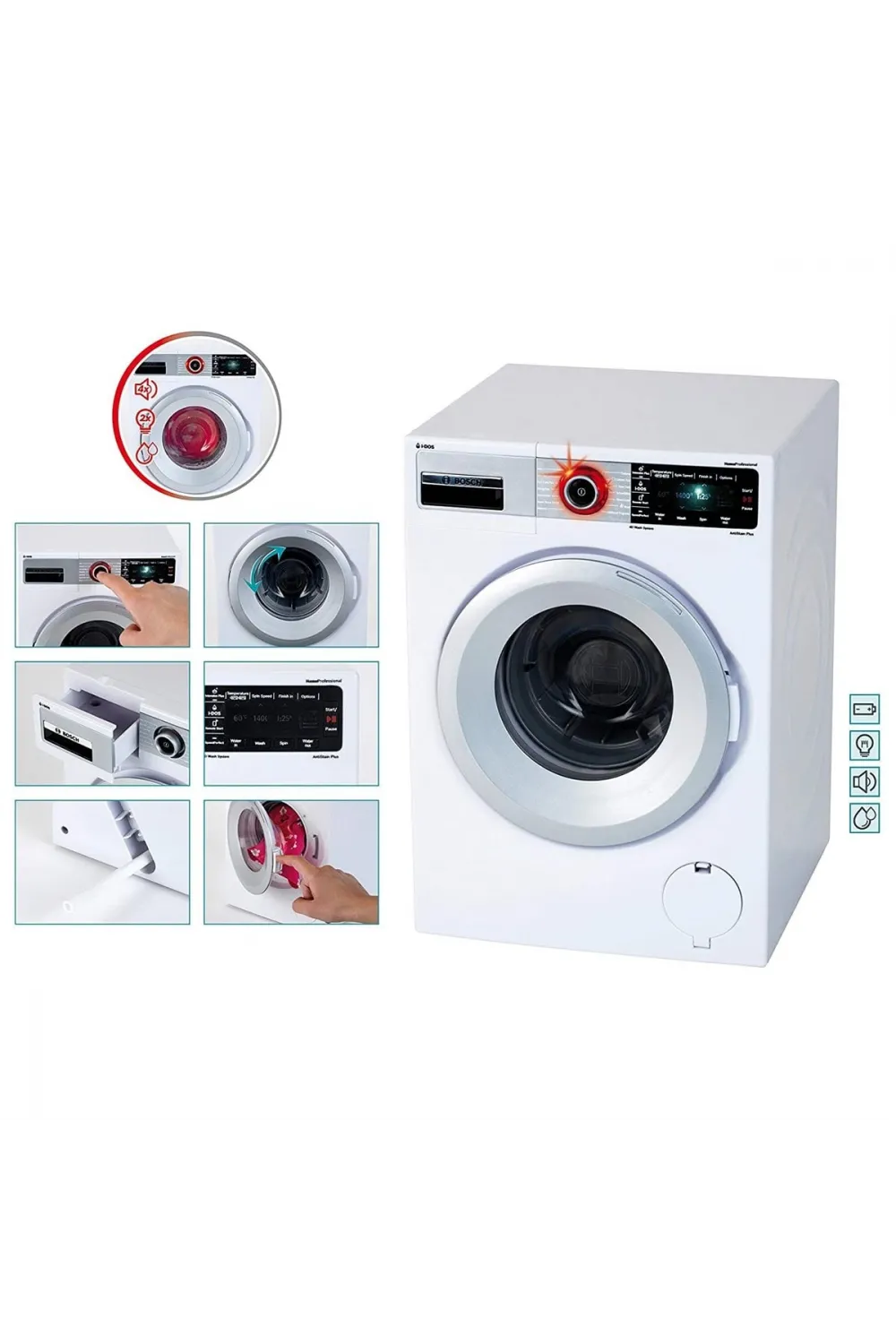 9213 Bosch Oyuncak Sesli Işıklı Çamaşır Makinesi