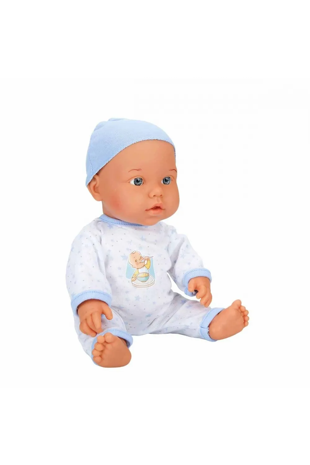 030021 Sunman, Bebelou Yemek Zamanı Sesli Bebek Seti 35 cm / +3 yaş