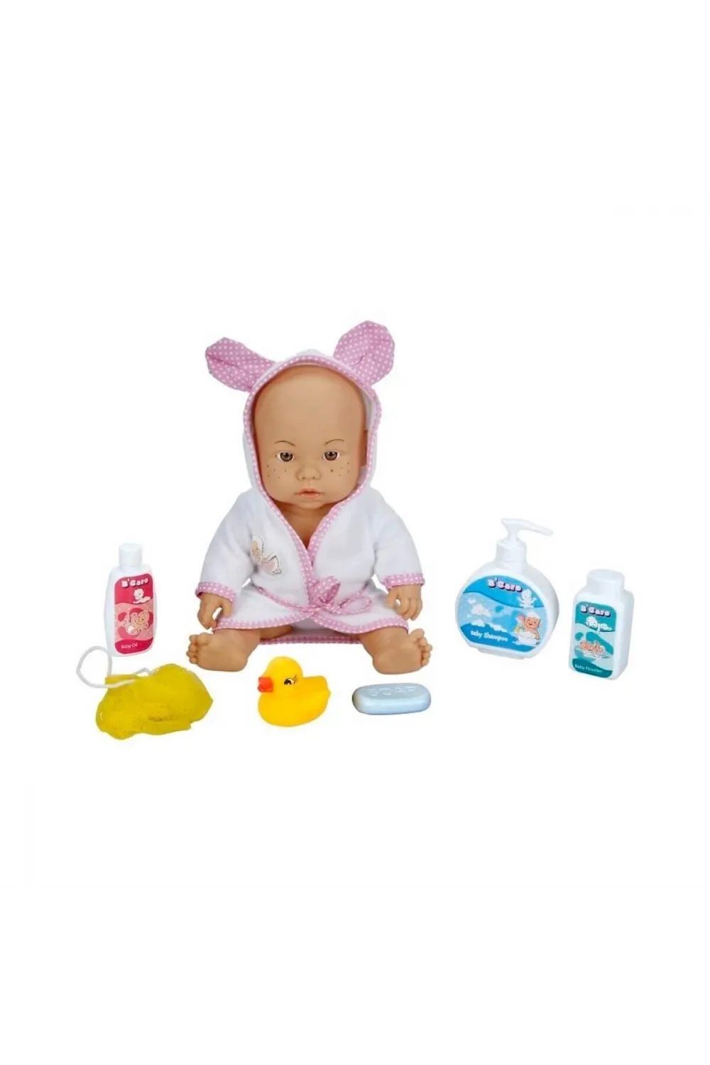 030031 Sunman, Bebelou Banyo Zamanı Bebek Seti, 35 cm / +3 yaş