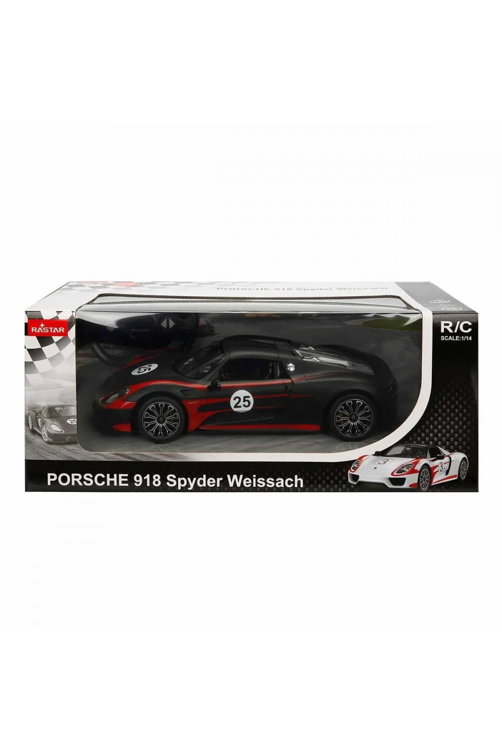 70710 1:14 Uzaktan Kumandalı Porsche 918 Spyder Weissach Işıklı Araba 32 cm