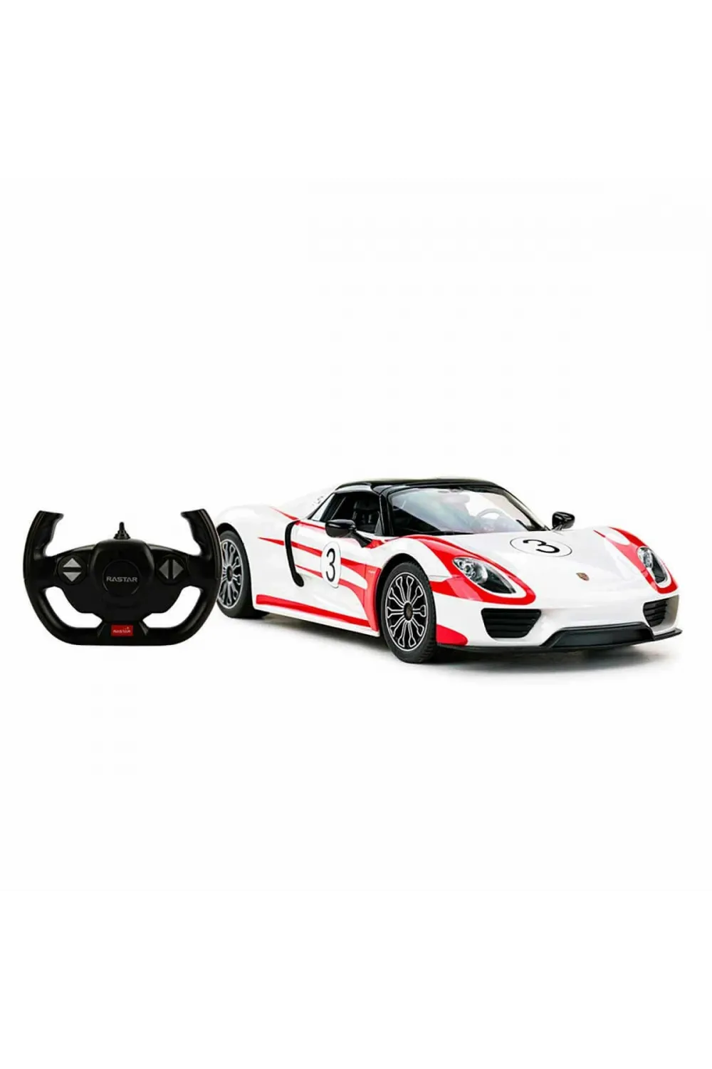 70710 1:14 Uzaktan Kumandalı Porsche 918 Spyder Weissach Işıklı Araba 32 cm