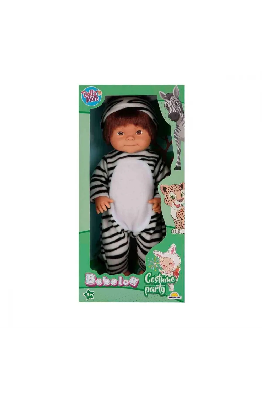 40041 Bebelou Hayvan Kostümlü Bebek 40 cm