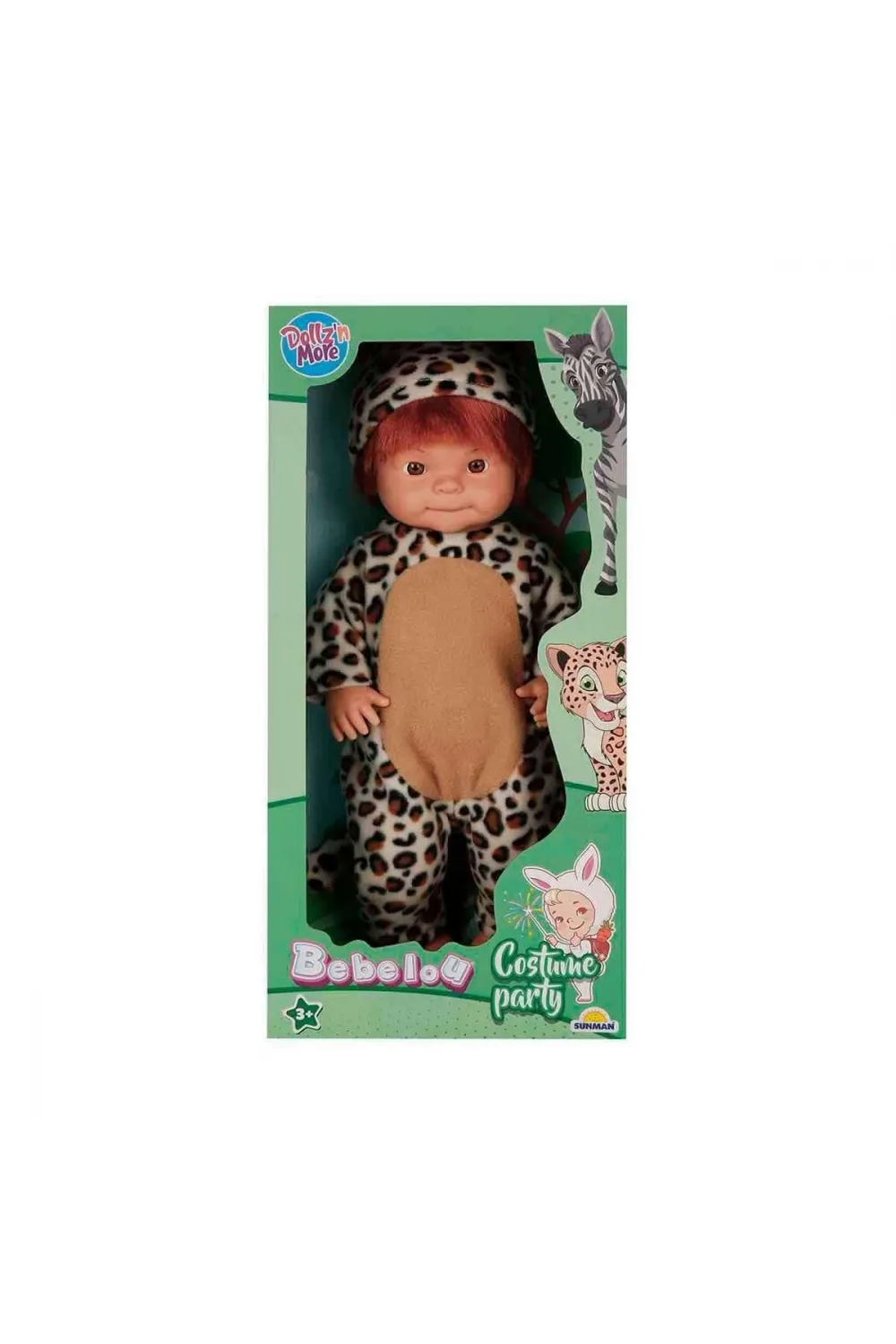 40041 Bebelou Hayvan Kostümlü Bebek 40 cm