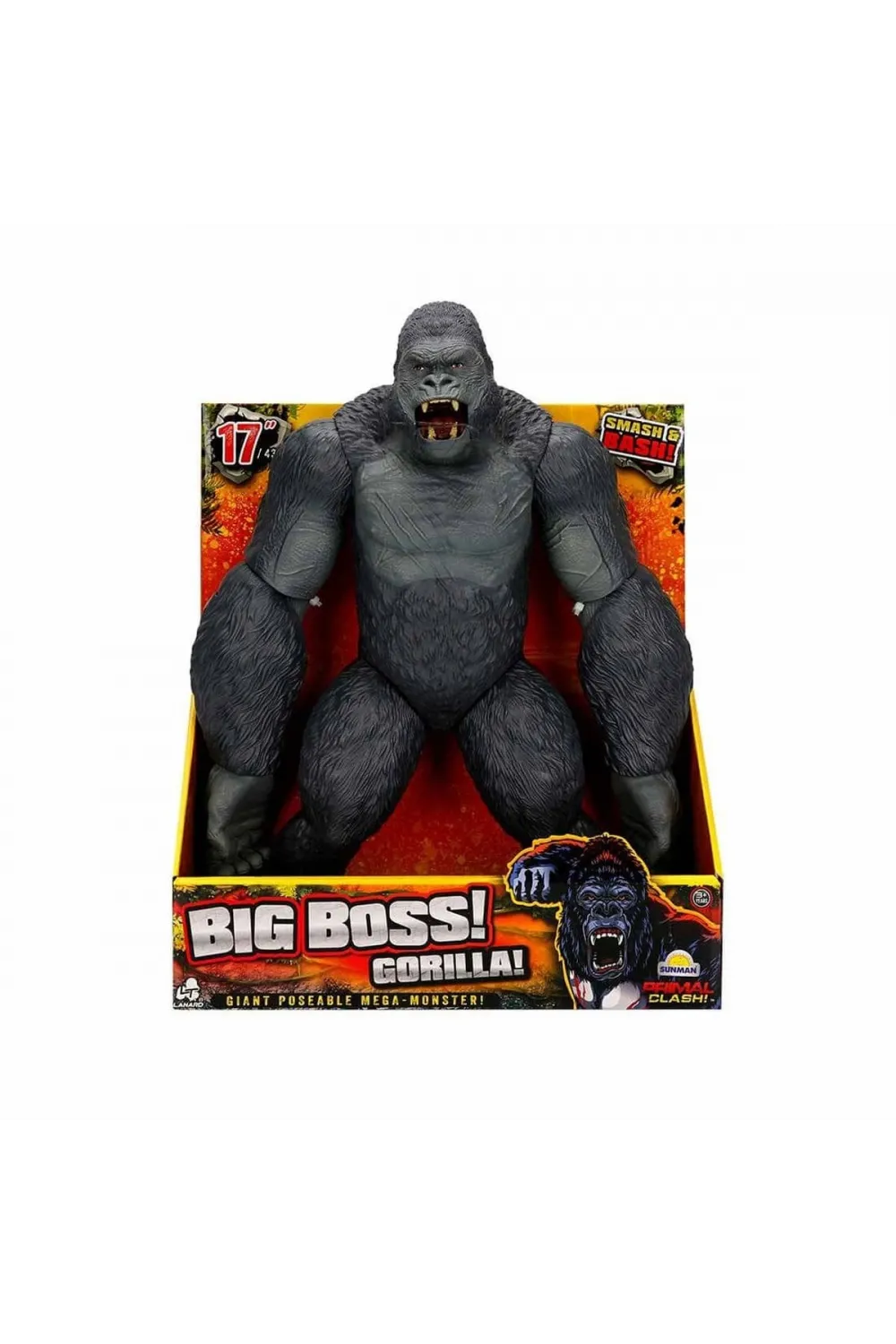 1037113 Primal Clash Büyük Patron Goril 42 cm -Sunman