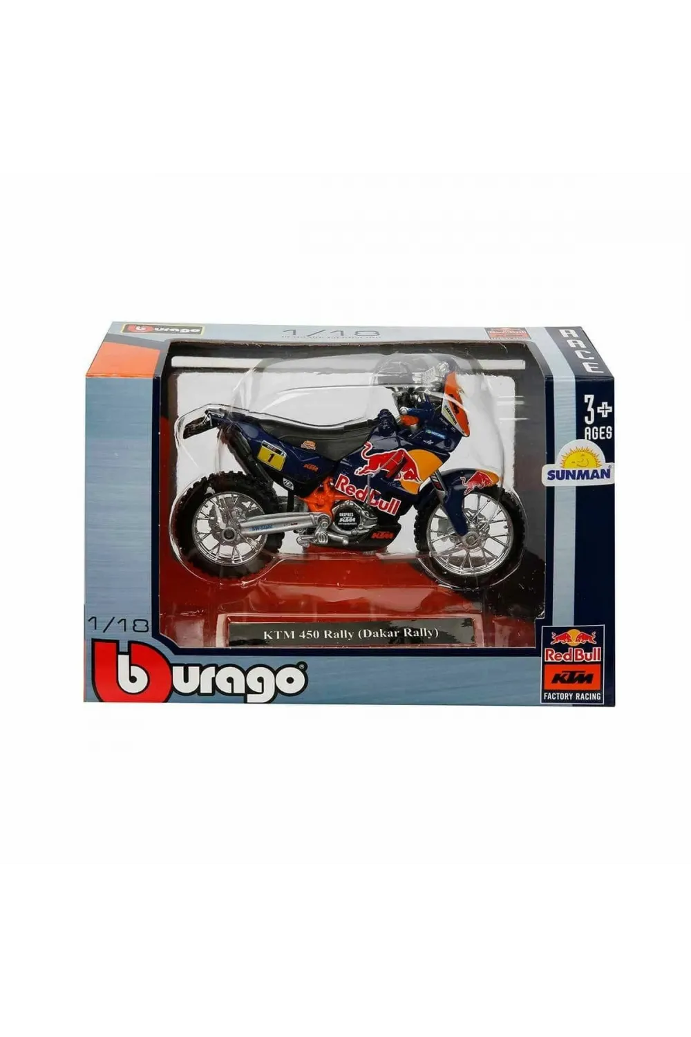 51070 SUN-BUR-1:18 Motor Red Bull KTM 450 2 Asorti - Sunman