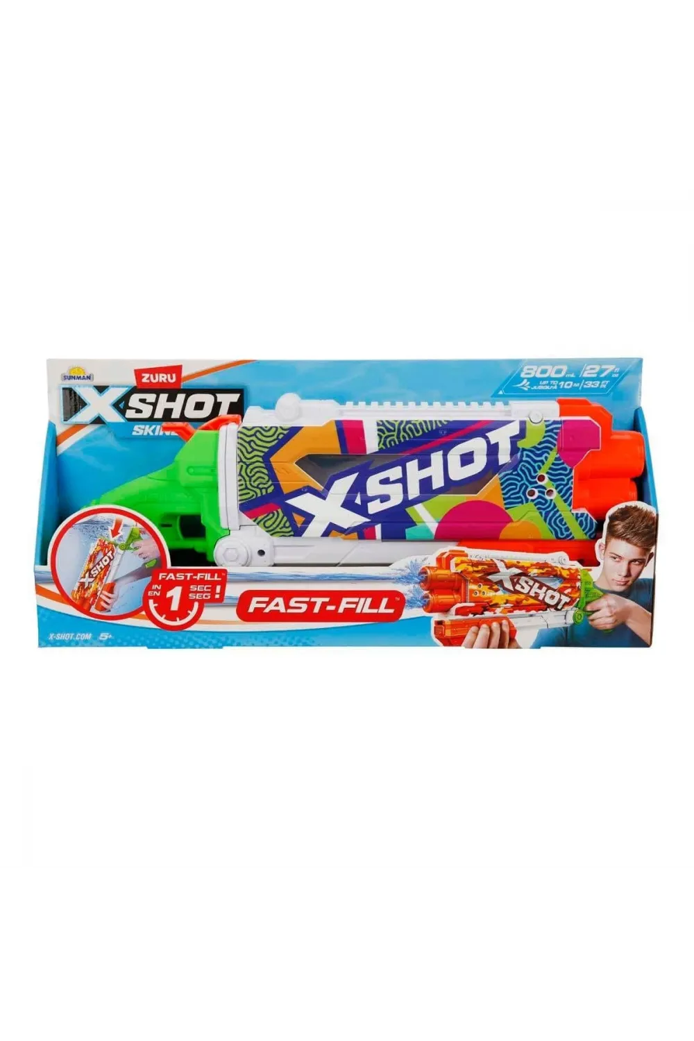 4584 X-Shot Skins Pump Action Fast Fill Su Tabancası 49,5 cm