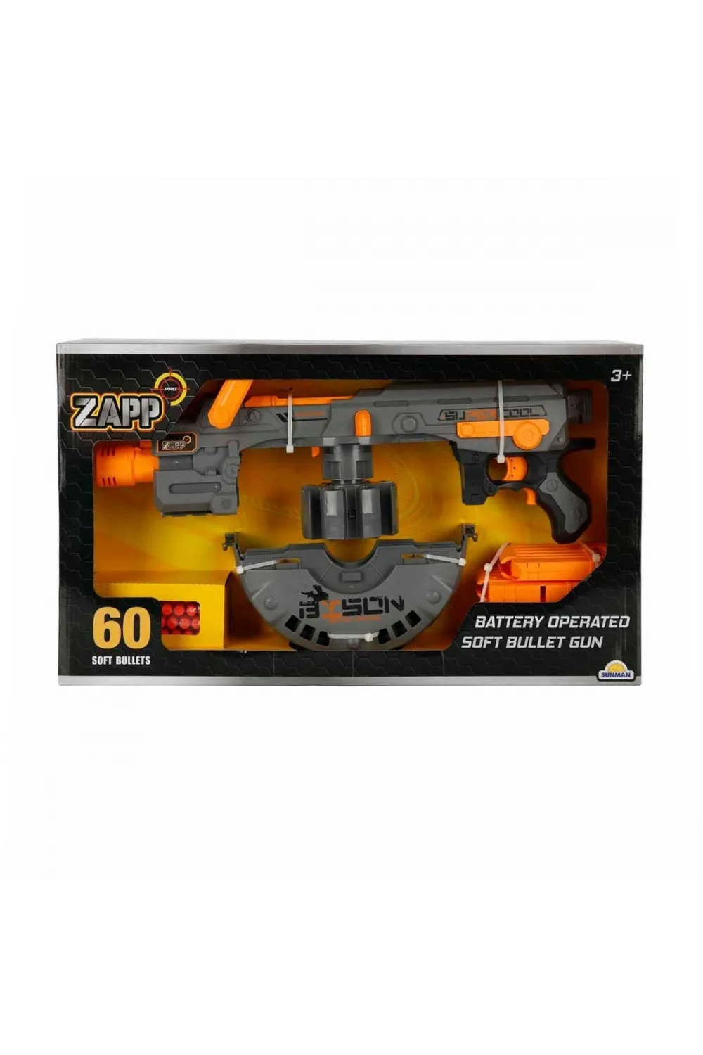 4573 Zapp Toys 60 Mermili Sünger Dart Atan Silah 54 cm -Sunman