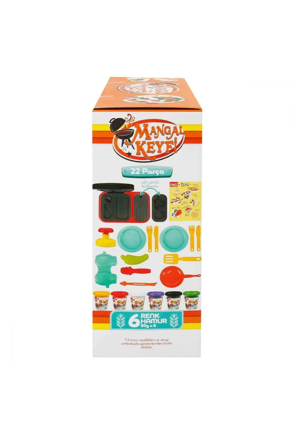 2052 Crafy Mangal Keyfi Oyun Hamuru Seti 300 g 22 Parça
