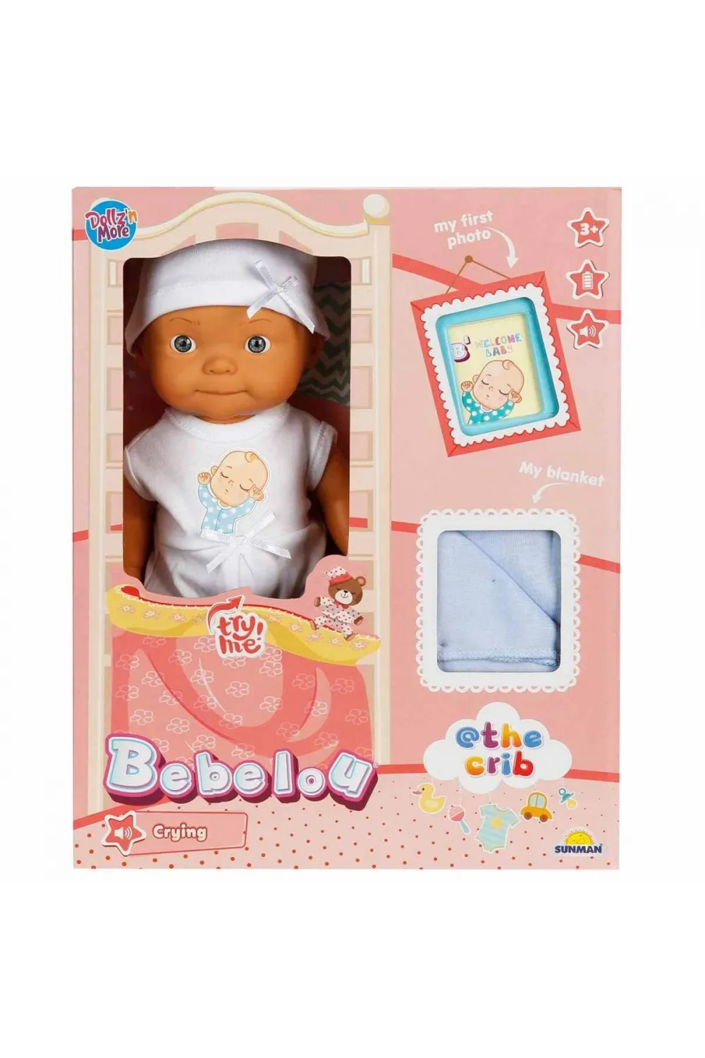 5683 Bebelou Sesli Hoş Geldin Bebeği 30 cm -Sunman