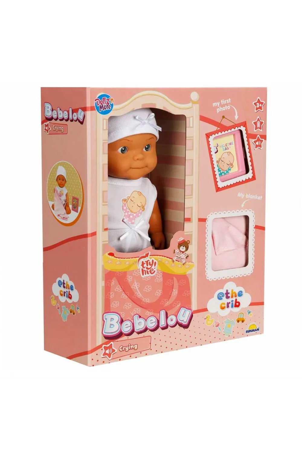 5683 Bebelou Sesli Hoş Geldin Bebeği 30 cm -Sunman
