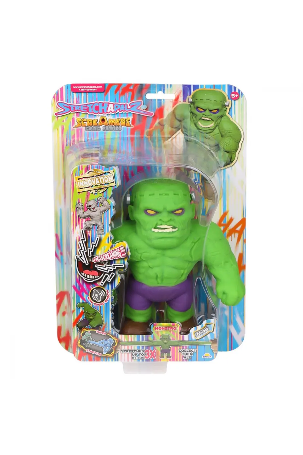 1012358 Sesli Stretchapalz Screamers Gang Seri 16 cm -Sunman