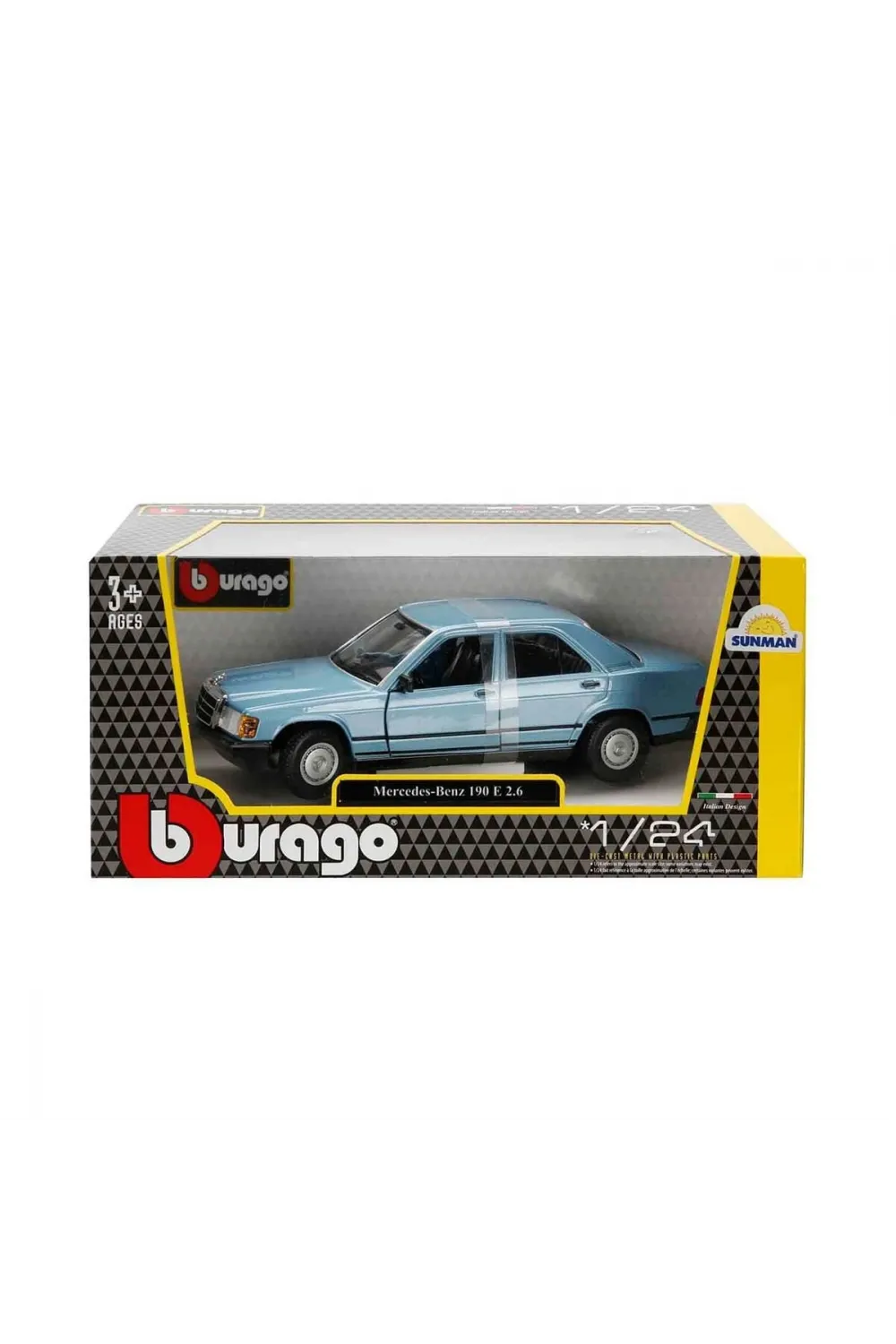 1021103 1:24 Mercedes Benz 1987 190 E Model Araba