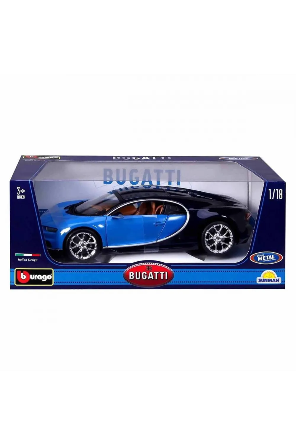 1011040 1:18 Bugatti Chiron Model Mavi Araba -Sunman