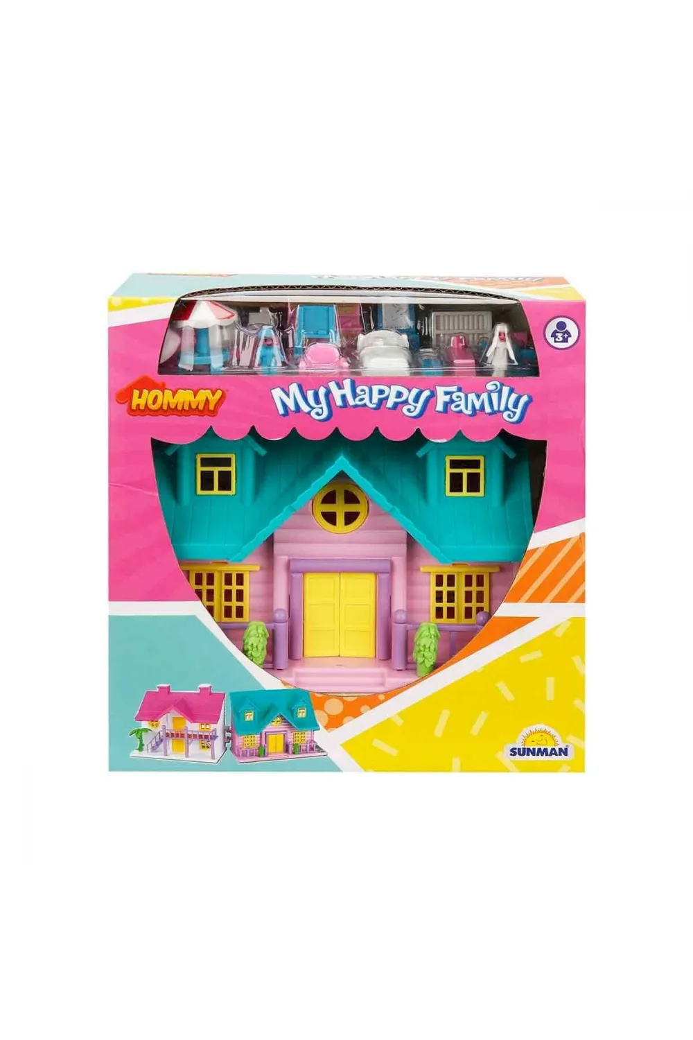2080 Happy Family Villa Oyun Seti 18 Parça