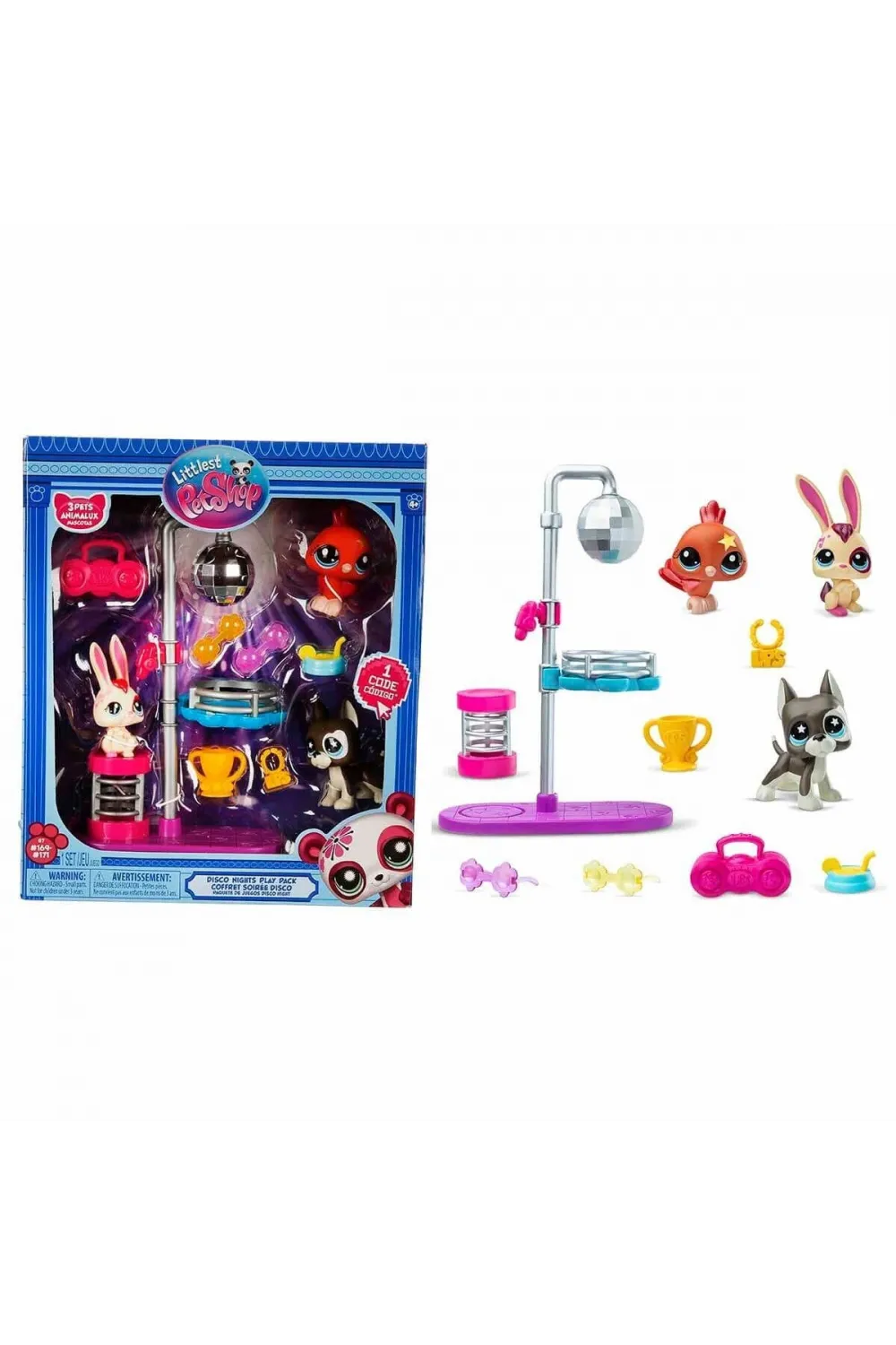 6377 SUN- LİTTLEST PETSHOP MİNİŞLER  DISCO NİGHT  OYUN SETİ