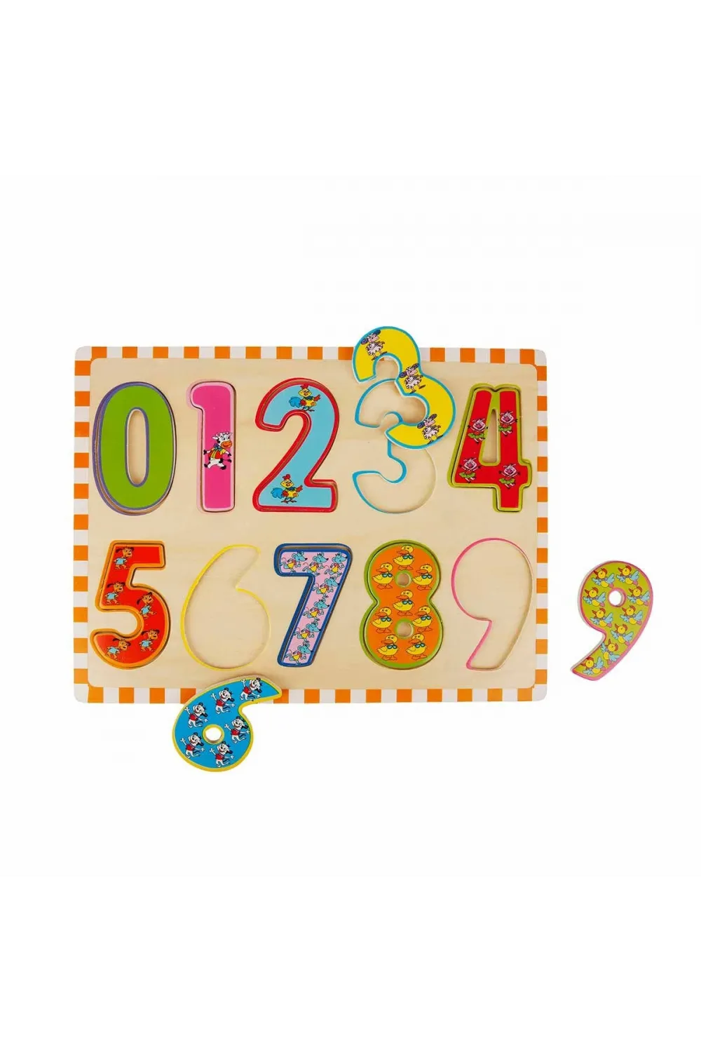 5215 -Wooden Puzzle Numbers 10 Parça