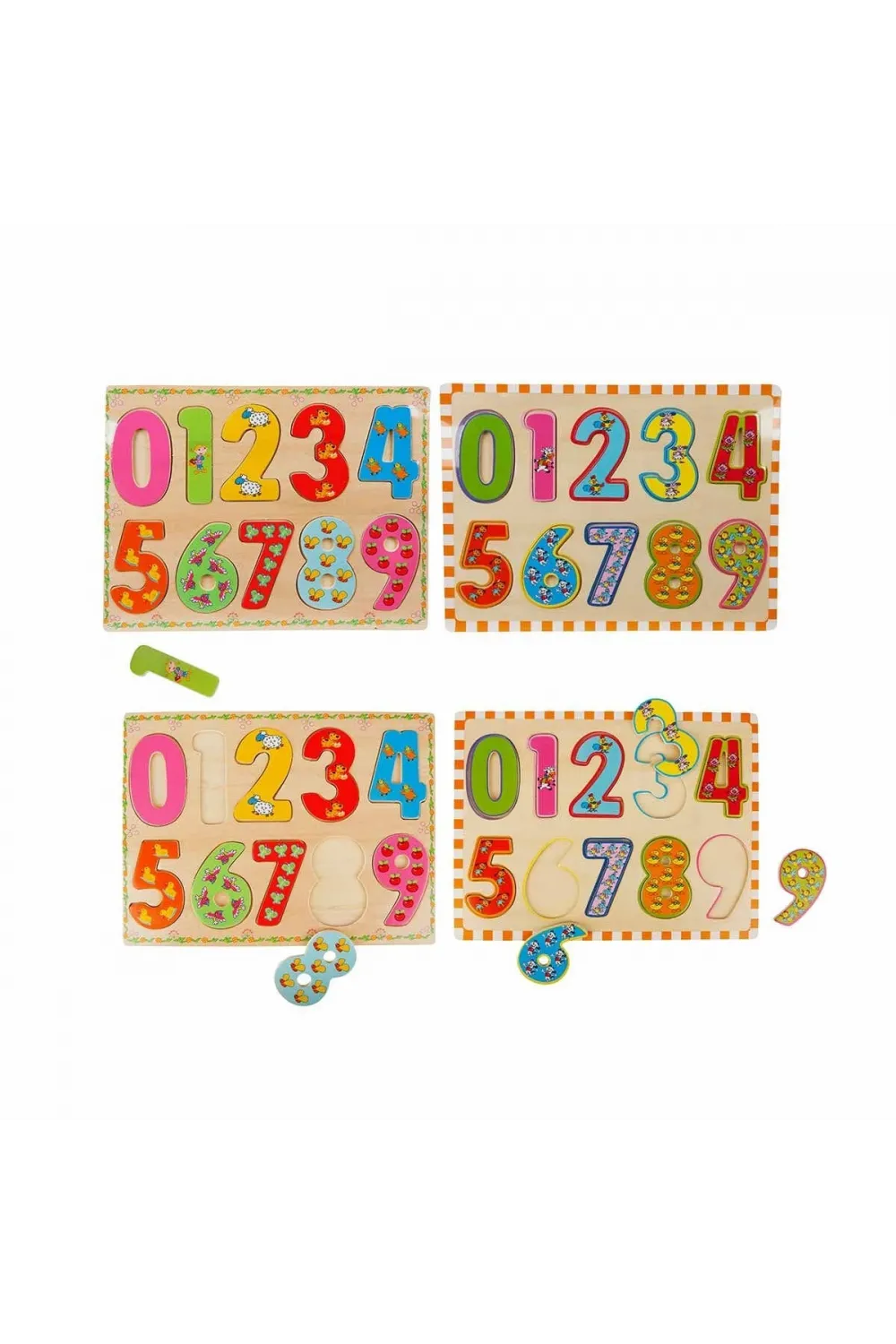 5215 -Wooden Puzzle Numbers 10 Parça